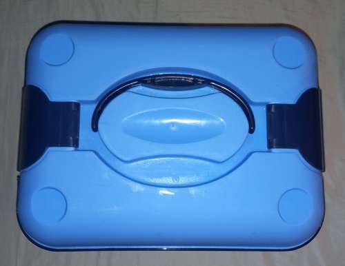 Plastic Storage Bin Blue 35 x 26 x 21 cm