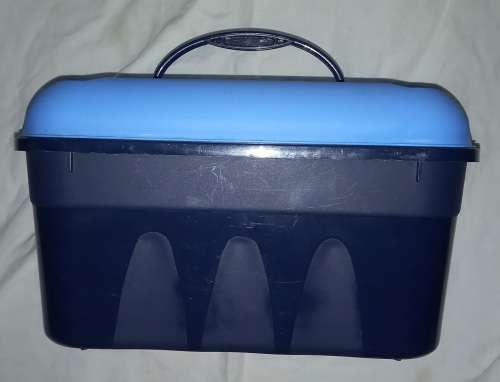 Plastic Storage Bin Blue 35 x 26 x 21 cm