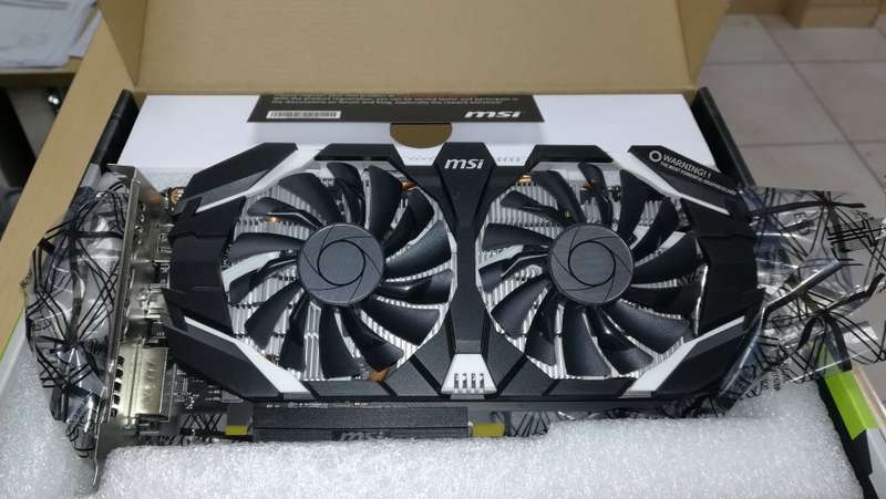 MSI GeForce GTX 1060 3GB OC Dual Fan GDDR5 1280 Core VR Ready Graphics Card