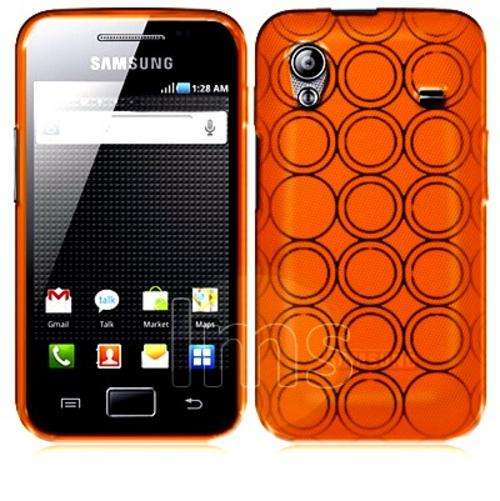 TPU Circle Gel Case for Samsung Galaxy Ace S5830 Orange
