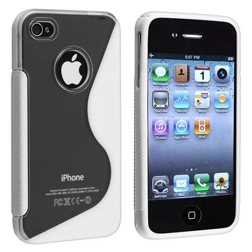 S-Line TPU Pouch for Apple iPhone 4 iPhone 4S (White)