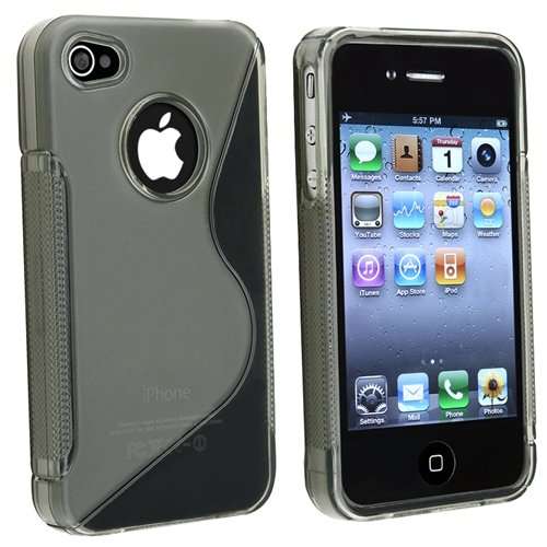 S-Line TPU Pouch for Apple iPhone 4 iPhone 4S (Clear Gray)