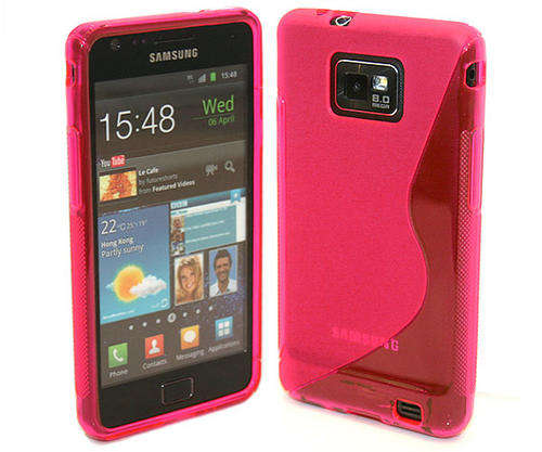 TPU S-Line Pouch for Samsung Galaxy S2 i9100 (Pink)