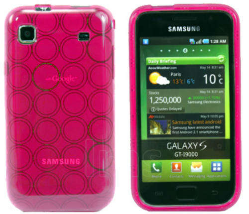 Hydro Gel Case Cover for Samsung Galaxy S i9000 Galaxy S Plus i9001 (Pink)