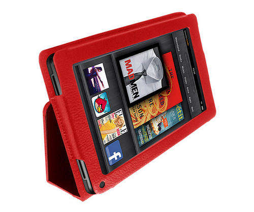 Magnetic Flip Stand Book Type Case Cover Pouch for Amazon Kindle Fire + Stylus Touch Pen