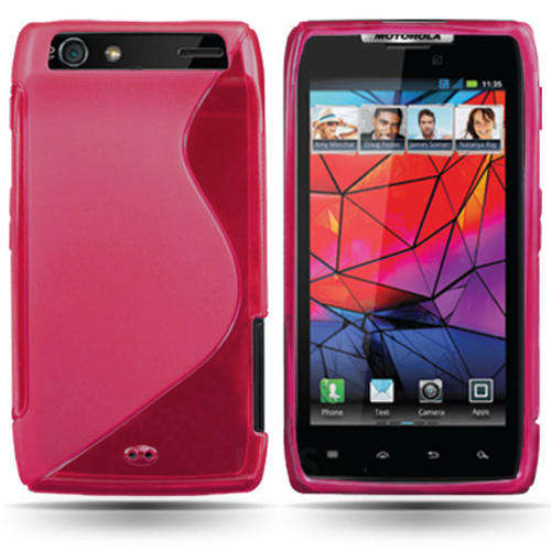 S-Line Pouch for Motorola Droid Razr XT910 (Pink TPU)