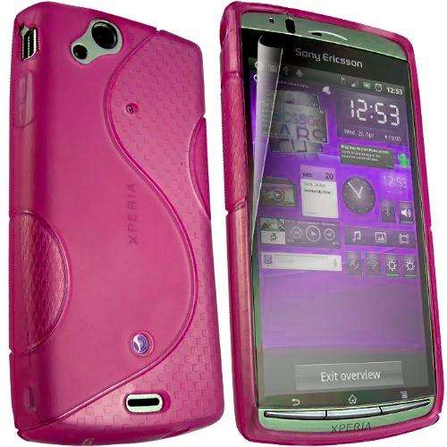 TPU S-Line Pouch for Sony Ericsson Xperia Arc X12 Xperia Arc S (Pink)