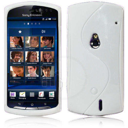 TPU S-Line Pouch for Sony Ericsson Xperia Neo Neo V MT15i (White)