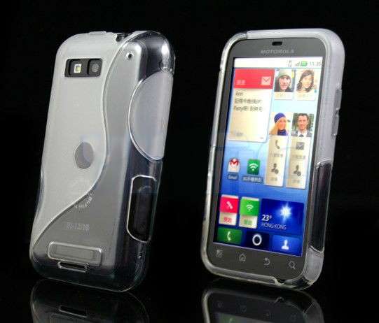 S-Line TPU Gel Case Cover for Motorola Defy MB525 (Clear)