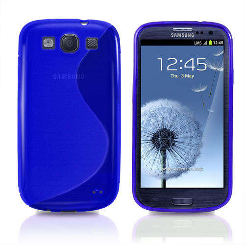 TPU S-Line Pouch for Samsung Galaxy S3 i9300 Galaxy S III (Blue)
