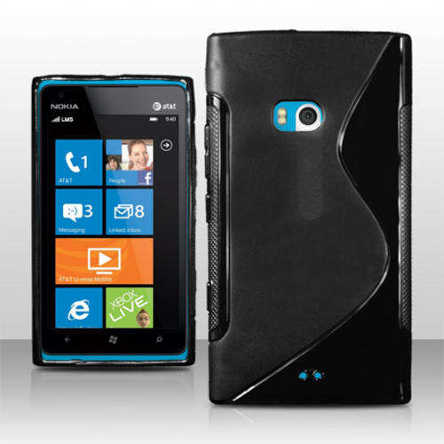S Line Gel Case For Nokia Lumia 900 (Black)