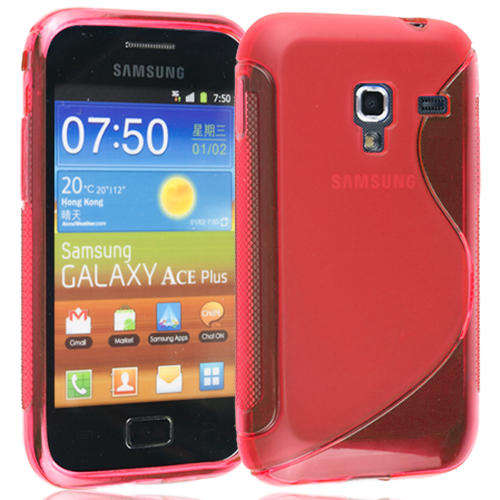 S-Line Case Cover Pouch for Samsung Galaxy Ace Plus S7500 (Pink)