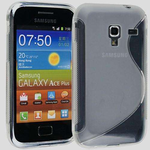 S-Line Case Cover Pouch for Samsung Galaxy Ace Plus S7500 (Smoke)