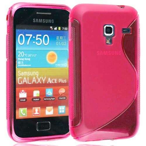 S-Line Case Cover Pouch for Samsung Galaxy Ace Plus S7500 (Pink)