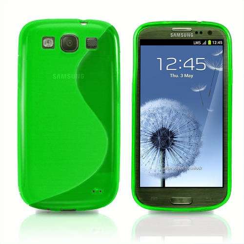 High Quality TPU S-Line Pouch for Samsung Galaxy S3 i9300 Galaxy S III (Green)