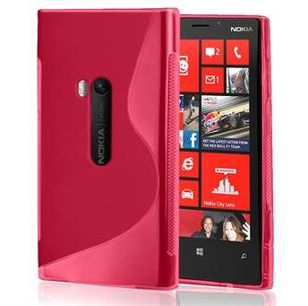 S-Line Gel Case For Nokia Lumia 920 (Pink) + Screen Protector