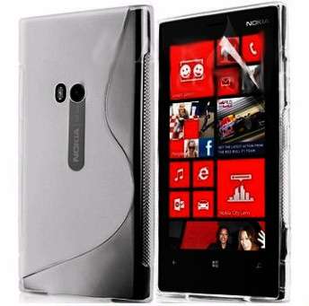 S-Line Gel Case For Nokia Lumia 920 (Smoke) + Screen Protector