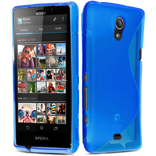 S-Line Case Cover Pouch for Sony Xperia T LT30P (Blue)