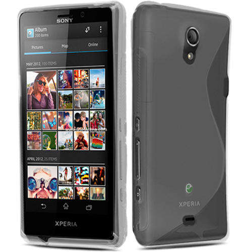 S-Line Case Cover Pouch for Sony Xperia T LT30P (Smoke)