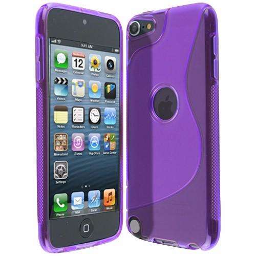 S-Line Gel Cover for Apple iPod Touch 5 (Purple) + Screen Protector