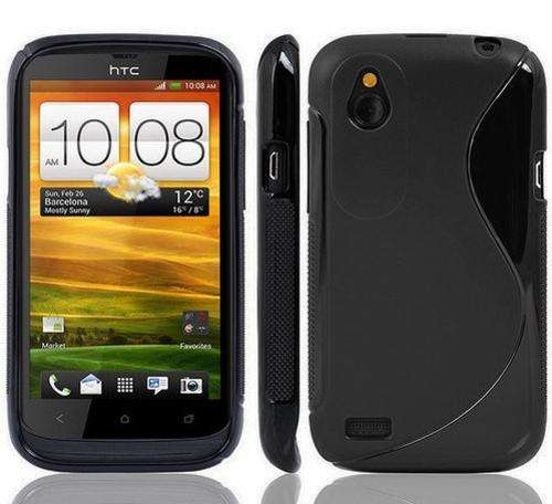 S-Line Gel Case Cover for HTC Desire X T328E / Desire V T328W (Black)