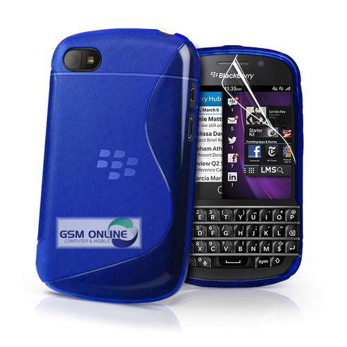S-Line Gel Case Cover for Blackberry Q10 (Blue)