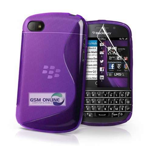 S-Line Gel Case Cover for Blackberry Q10 (Purple)