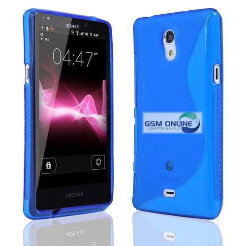 S-Line Case Cover Pouch for Sony Xperia T LT30P (Blue)