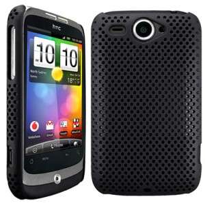 ** Mesh Rubber Case for HTC Wildfire G8 Black - Clearance **