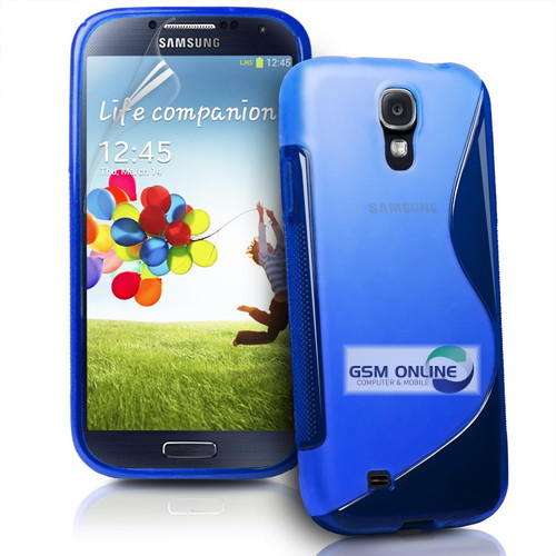 S-Line Gel Case Cover for Samsung Galaxy S4 i9500 (Blue)
