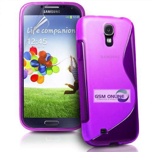 S-Line Gel Case Cover for Samsung Galaxy S4 i9500 (Purple)
