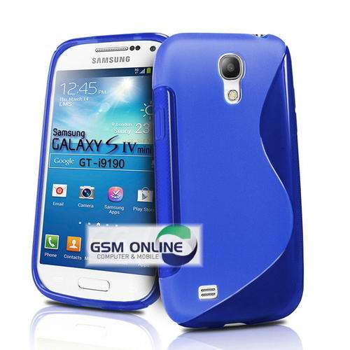 S-Line Gel Case Cover for Samsung Galaxy S4 Mini i9190 (Blue)
