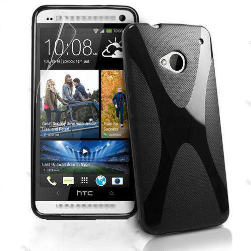 X-Line Case Cover Pouch for HTC One (Black) + Screen Protector
