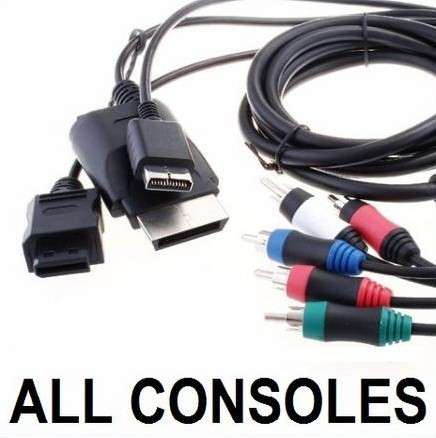 All in One Component Video Cable for PS3 & XBox360 & Wii - SAVE R300