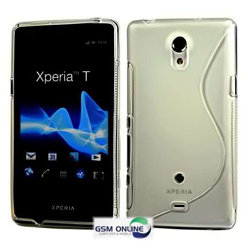 S-Line Case Cover for Sony Xperia T LT30P (Smoke)