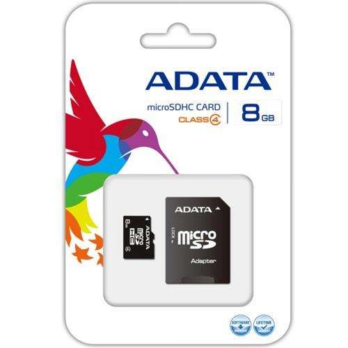 8GB MicroSD Card + Adaptor