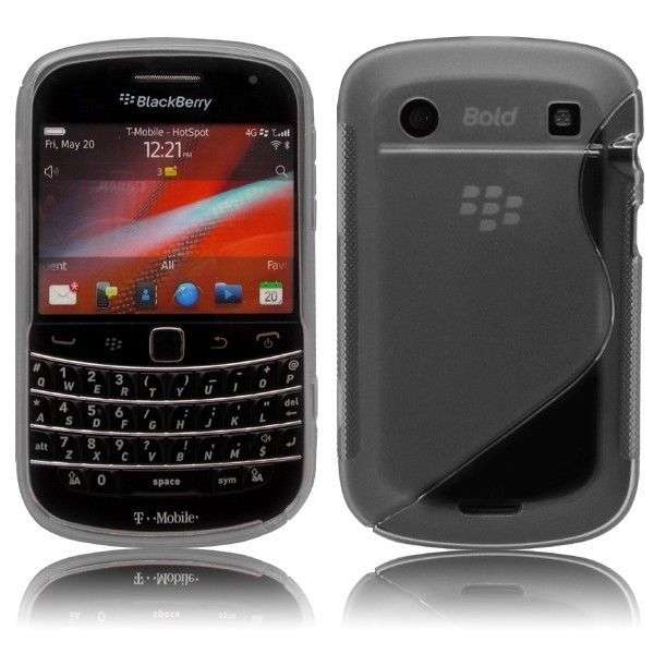 S Line Gel Case Cover for Blackberry Bold 9900 9930 (Smoke) + Screen Protector