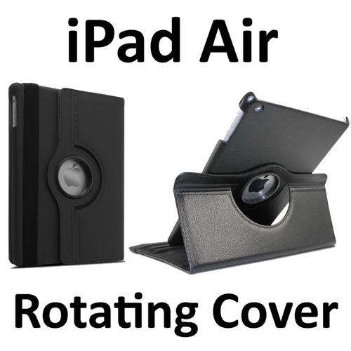 360 Degrees Rotating Swivel Magnetic Smart Cover Case for iPad Air / iPad 5