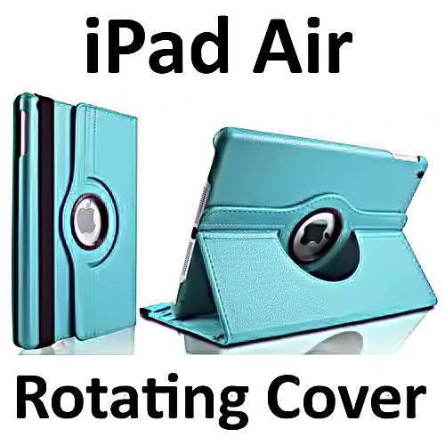 360 Degrees Rotating Swivel Magnetic Smart Cover Case for iPad Air / iPad 5