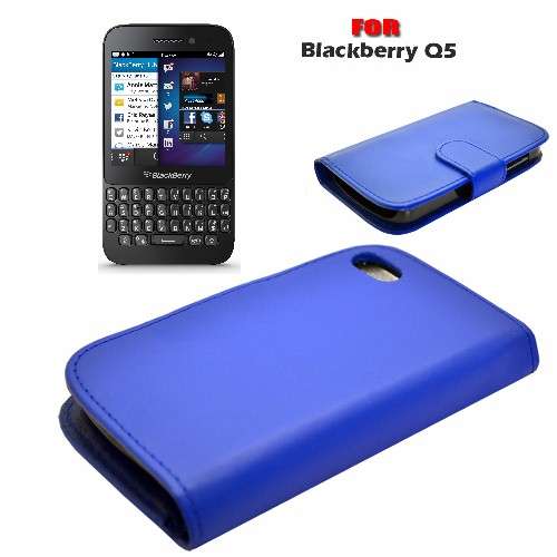 Book Type Flip Case for Blackberry Q5 - Cheap Shipping
