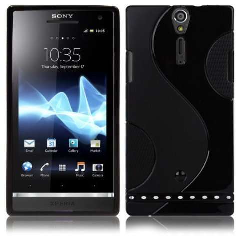 S-Line Gel Case Cover for Sony Xperia S / Sony Xperia Arc HD Lt26i (Black) - Cheap Shipping