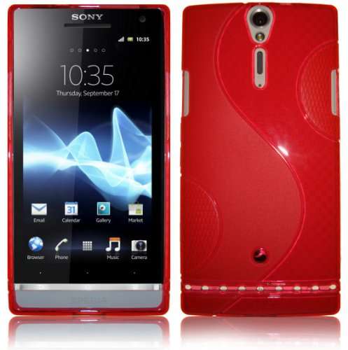 S-Line Gel Case Cover for Sony Xperia S / Sony Xperia Arc HD Lt26i (Red) - Cheap Shipping