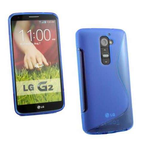 S-Line Gel Case Cover for LG G2 (Blue) - Cheap Shipping