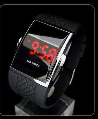 Stylish Ultra Modern Watch with Retro LED Display