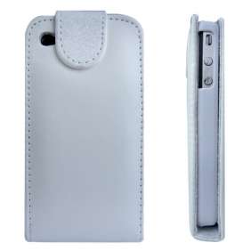 Leather Flip Case Pouch + Free Screen Protector for Apple iPhone 4