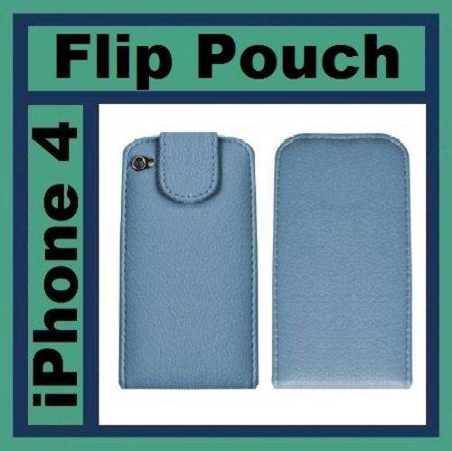 Apple iPhone 4 4S PU Leather Flip Case + Screen Protector