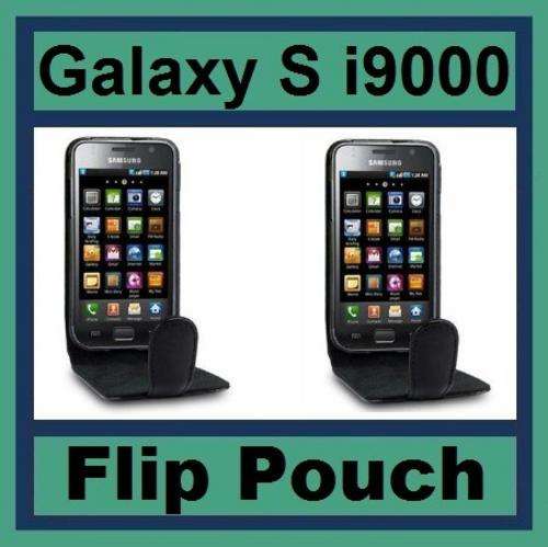 PU Leather Flip Case for Samsung Galaxy S i9000 Galaxy S Plus i9001 (Black)