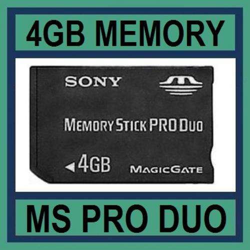Sony 4GB Memory Stick Pro Duo - SAVE R100