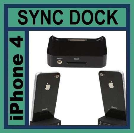 Data Sync Dock for iPhone 4 (Black)