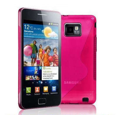 Samsung Galaxy S2 i9100 TPU S-Line Pouch Pink Combo Deal - BELOW R100